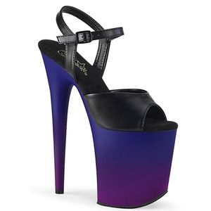 Pleasers Ombre 8 inch Heels: Size 6